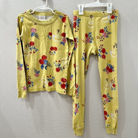 Hanna Andersson Disney Princess Belle Roses Long Pajamas - Picture 1 of 10